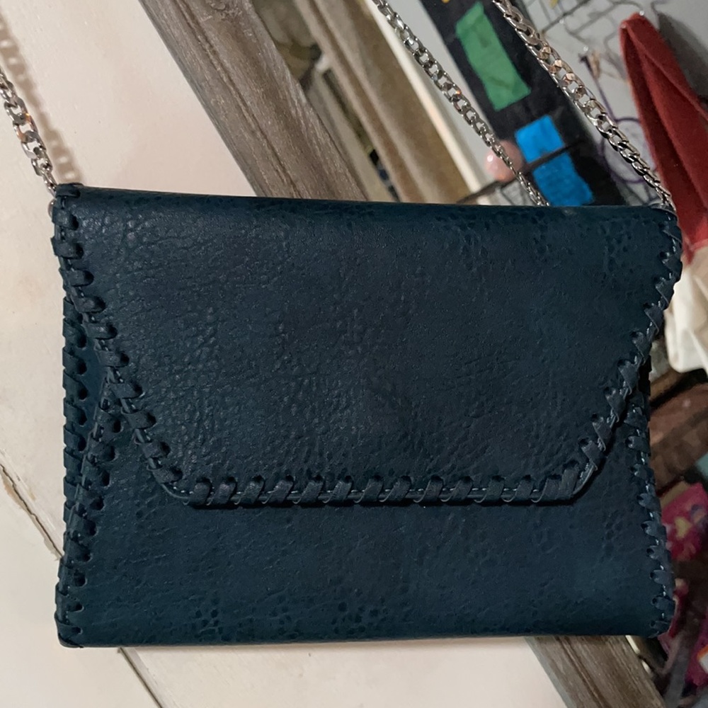 Blue-green Earthy Sling Bag Purse Tote Clutch